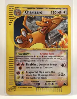 2003 Pokemon Charizard Skyridge Secret Holo 146/144 RAW - Image 1
