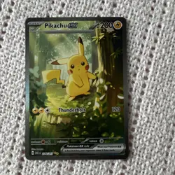 Pokemon Pikachu EX Thunderbolt 200 HP Card 276/217 Electric Basic English - Image 1