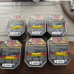 Pokemon Mega Charizard X ex & Y ex Tin Sealed x6 - Image 3