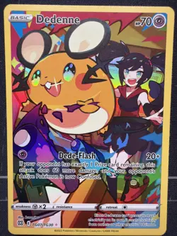 2022 Pokemon Brilliant Stars #TG07 Dedenne Full Art NM/LP - Image 1