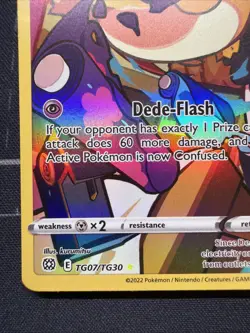 2022 Pokemon Brilliant Stars #TG07 Dedenne Full Art NM/LP - Image 4