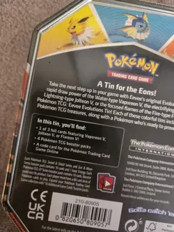 Pokemon TCG Eevee Evolutions Tin Set - 2021 EVOLVING SKIES PACKS! RETIRED SEALED - Image 4