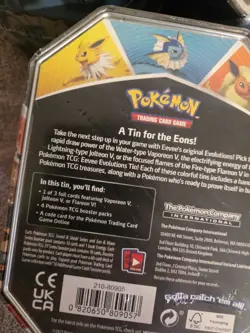 Pokemon TCG Eevee Evolutions Tin Set - 2021 EVOLVING SKIES PACKS! RETIRED SEALED - Image 5