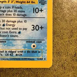 Pokemon TCG Vaporeon Holo Card Jungle 12/64 Card LP Condition - Image 3