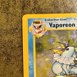 Pokemon TCG Vaporeon Holo Card Jungle 12/64 Card LP Condition - Image 5