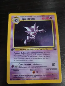 Haunter Fossil Holo 1st Edition 6/62 Rare French Pokemon Card - Image 1