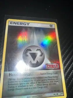 METAL ENERGY Reverse Holo 88/108 EX Power Keepers STAMPED Pokemon Card [DMG] - Image 2