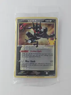 2021 Pokemon Celebrations Greninja Gold Star SWSH144 Black Star Promo - Sealed - Image 1