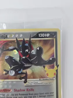 2021 Pokemon Celebrations Greninja Gold Star SWSH144 Black Star Promo - Sealed - Image 3