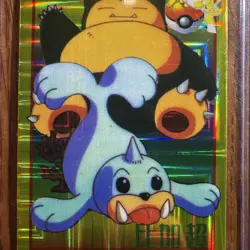 *Rare* Vintage Vending Prism Snorlax Seal Pocket Monsters Bandai #21 - Image 3