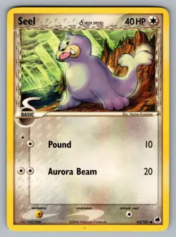 Seel (Delta Species) Common Dragon Frontiers 62/101 Pokemon NM - Image 1