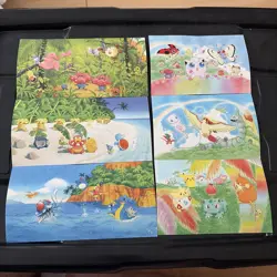 Pokemon WOTC Southern Islands Postcards set of 6 Rare see pics and description - Image 1