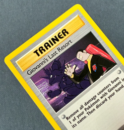 GIOVANNI'S LAST RESORT *Rare* (NM/LP) - Gym Challenge 105/132 - Pokemon TCG - Image 3