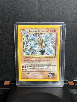 Pokemon Giovanni's Machamp 6/132 Gym Challenge Holo Rare - LP - Image 1