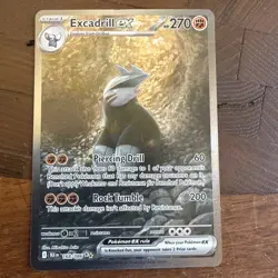Pokemon TCG Excadrill EX Sir 168/086 SV11B Black Bolt NM/M Condition - Image 1
