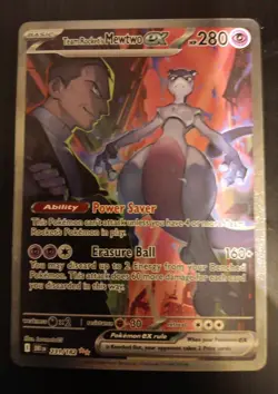 Pokemon TCG Team Rockets Mewtwo EX Special Illustration Destined Rivals - Image 1
