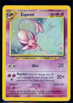 Pokemon NEO DISCOVERY - #1/75 Espeon - Holo - ENG - Image 1