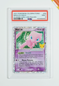 Pokemon PSA 9 Mew Ex #88 Holo Classic Collection Gran Festa 2021 Italiano - Image 1
