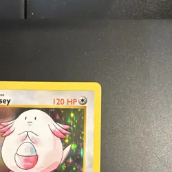Pokemon TCG Chansey Base Set (Shadowless) Holo Rare 3/102 120 HP 1999 English - Image 3
