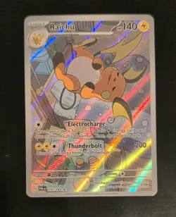 Pokemon TCG Raichu 211/193 IR Illustration Rare Paldea Evolved NM - Image 1