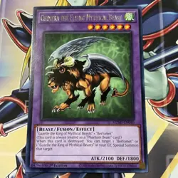 Yugioh MZMI-EN040 Chimera the Flying Mythical Beast Rare 1st Edition M/NM - Image 1