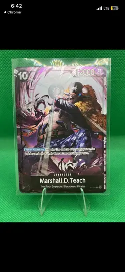Marshall D Teach Promo P-100 ONE PIECE Event Pack 8 - English Blackbeard - Image 1