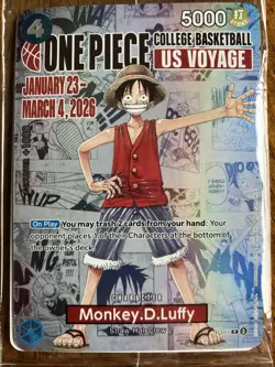 Monkey.D.Luffy (055) (College Basketball US Voyage) P-055 One Piece Promotion... - Image 1