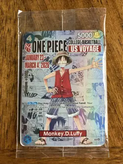Monkey.D.Luffy (055) (College Basketball US Voyage) P-055 One Piece Promotion... - Image 2