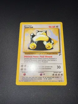 Pokemon TCG Snorlax Card 30/130 Base Set 2 Vintage Non-Holo Rare LP+ - Image 1