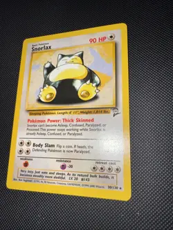 Pokemon TCG Snorlax Card 30/130 Base Set 2 Vintage Non-Holo Rare LP+ - Image 3