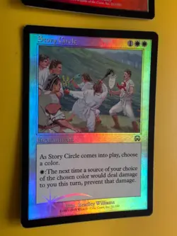 Sizzle & Story Circle Mercadian Masques. FOIL. Magic the Gathering Card. - Image 3