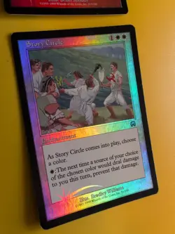 Sizzle & Story Circle Mercadian Masques. FOIL. Magic the Gathering Card. - Image 4