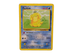 Pokemon Team Rocket Set Unlimited Print Psyduck Card #65/82 Common Used VGC - Image 2