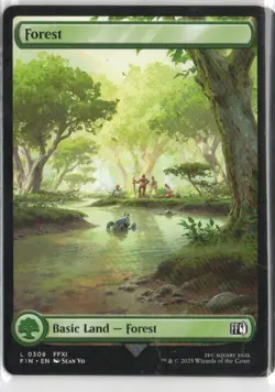 MTG FINAL FANTASY FOREST (#308) PLAYSET X4 - Image 1