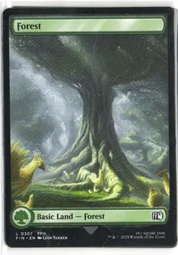 MTG FINAL FANTASY FOREST (#307) PLAYSET X4 - Image 1