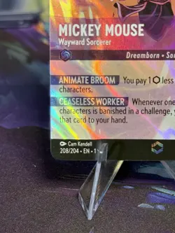 Lorcana Mickey Mouse - Wayward Sorcerer - 208/204 - Enchanted - Holofoil - Image 4