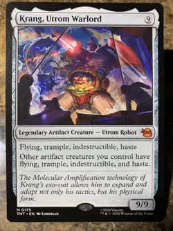 MTG TCG TMNT Krang, Utrom Warlord 0175 Regular Mythic - Image 1