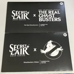 MTG - Secret Lair - Ghostbusters: Slimer & The Real Ghostbusters - Sealed - FOIL - Image 1