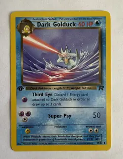 Pokemon TCG Dark Golduck Card 37/82 Team Rocket 1st edition - Image 1