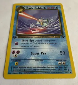 Pokemon TCG Dark Golduck Card 37/82 Team Rocket 1st edition - Image 2