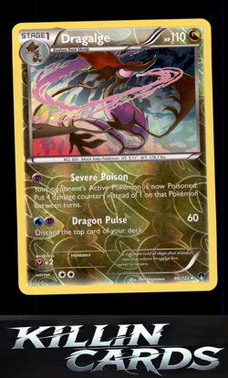 Reverse Holofoil Dragalge 86/122 Pokemon Holo Rare XY - BREAKpoint Card NM - Image 1