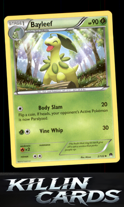 Bayleef 2/122 Pokemon Uncommon XY - BREAKpoint Card NM - Image 1