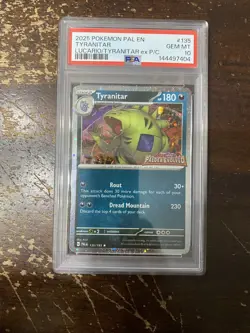 2025 POKEMON PAL EN-PALDEA EVOLVED #135 TYRANITAR PSA 10 LOW POP VHTF RARE - Image 1