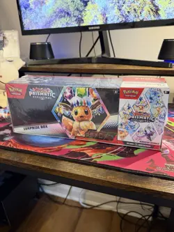 Pokemon S&V Prismatic Evolutions Mystery Box & Booster Bundle (Factory Sealed) - Image 1