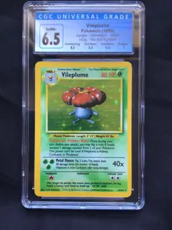 Pokemon Cards: Jungle No Symbol Rare Holo: Vileplume 15/64 CGC 6.5 - Image 2