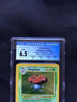 Pokemon Cards: Jungle No Symbol Rare Holo: Vileplume 15/64 CGC 6.5 - Image 3