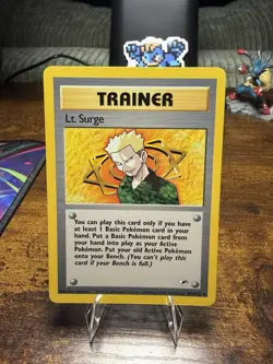 Pokemon TCG Trainer Lt. Surge, Gym Heroes Unlimited Edition, Card 101/132 - Image 1