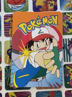 Pokemon Meowth Vintage Pocket Monsters Vending HOLO Prism Sticker 2000 Nintendo - Image 5