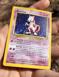 Mewtwo Base Set 10/102 Holo Unlimited Rare LP/MP * Vintage Pokemon TCG - Image 4