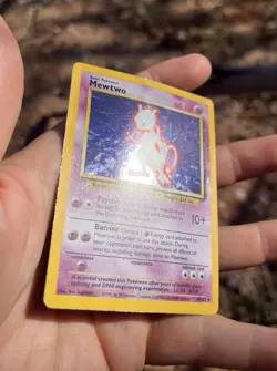 Mewtwo Base Set 10/102 Holo Unlimited Rare LP/MP * Vintage Pokemon TCG - Image 5